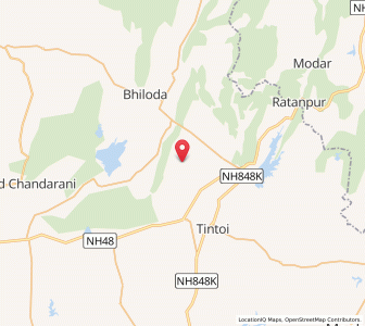 Map of Kheradi, Gujarat
