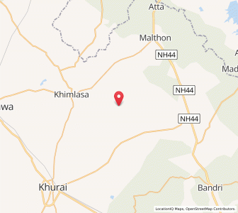 Map of Kherai, Madhya Pradesh