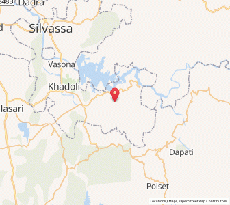 Map of Kherarbari, Dadra and Nagar Haveli