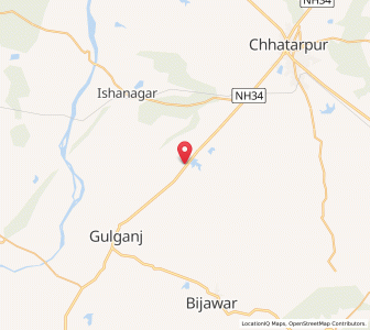 Map of Kheron, Madhya Pradesh