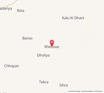 Map of Khetasar, Rajasthan