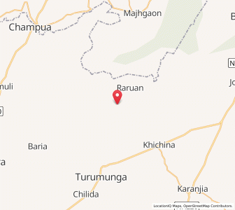 Map of Khiching, Odisha