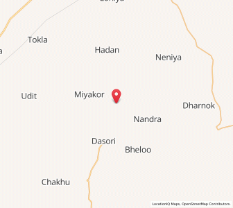 Map of Khikhania, Rajasthan