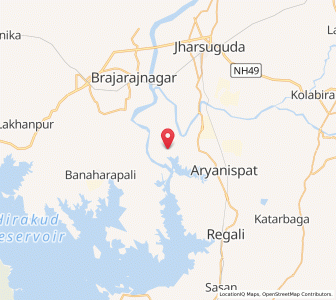 Map of Khinda, Odisha