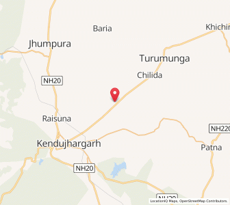Map of Khiraitangri, Odisha