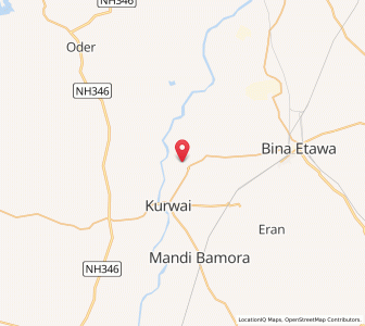 Map of Khiriya, Madhya Pradesh