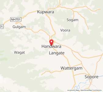 Map of Khirman-i-Panditan, Kashmir