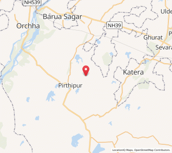 Map of Khiston, Madhya Pradesh