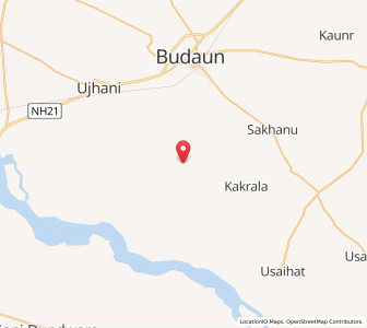 Map of Khitaulia, Uttar Pradesh