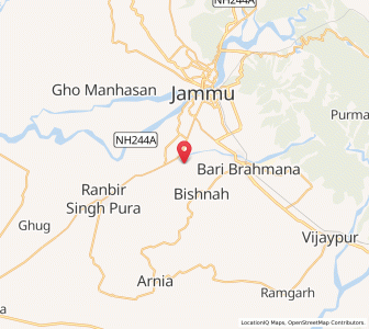 Map of Khoaskhan Pir, Kashmir