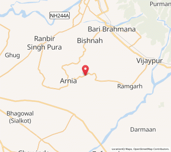 Map of Khoaspur, Kashmir