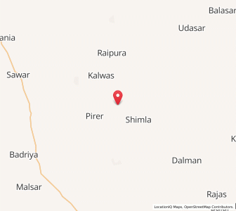 Map of Khojer, Rajasthan