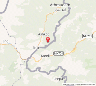 Map of Khole, Kashmir