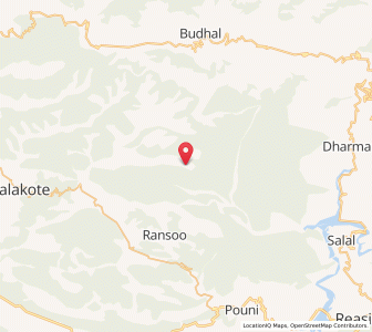 Map of Khorbani, Kashmir