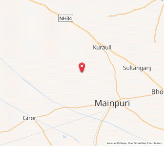 Map of Khoria, Uttar Pradesh