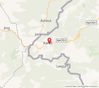 Map of Khorpara, Kashmir
