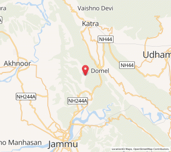 Map of Khudda, Kashmir