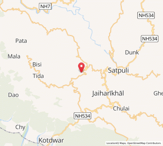 Map of Khudila, Uttarakhand