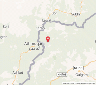Map of Khudiri, Kashmir
