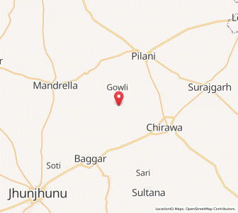 Map of Khudiyan, Rajasthan