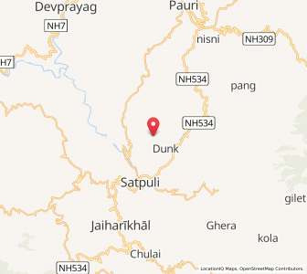 Map of Khugsa, Uttarakhand