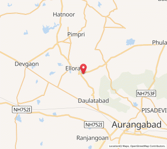 Map of Khuldabad, Maharashtra