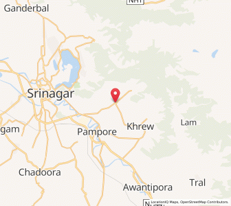 Map of Khunamuh, Kashmir