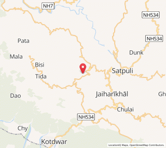Map of Khundkholi, Uttarakhand