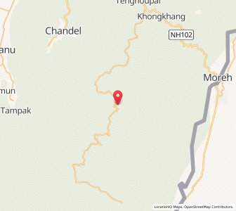 Map of Khunthak, Manipur
