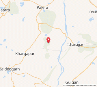 Map of Khurau, Madhya Pradesh