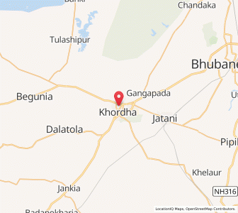 Map of Khurda, Madhya Pradesh