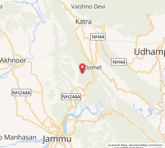 Map of Khurhun, Kashmir