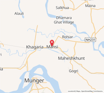 Map of Khutia, Bihar
