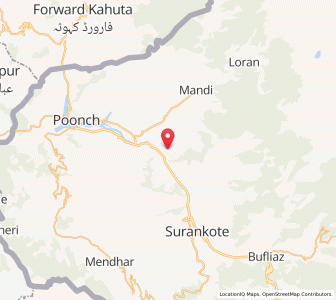 Map of Khwaja Seri, Kashmir