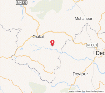 Map of Kiajori, Bihar
