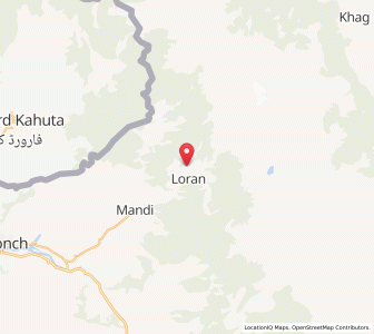 Map of Kiala, Kashmir