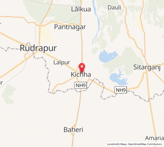 Map of Kichha, Uttarakhand
