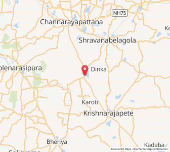 Map of Kikkeri, Karnataka