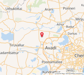 Map of Kil Kundiyar, Tamil Nadu