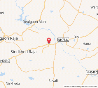 Map of Kingaon Raja, Maharashtra