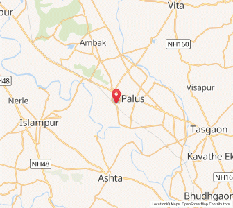 Map of Kirloskarvadi, Maharashtra