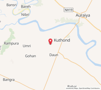 Map of Kirwaha, Uttar Pradesh