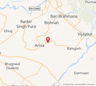 Map of Kiryal Khurd, Kashmir