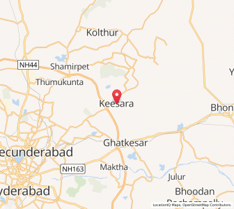 Map of Kisara, Andhra Pradesh
