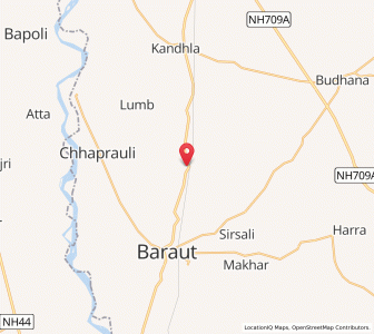 Map of Kishanpur Baral, Uttar Pradesh