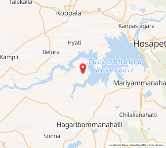 Map of Kittanuru, Karnataka
