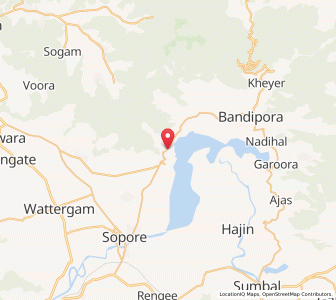 Map of Kiuhnus, Kashmir