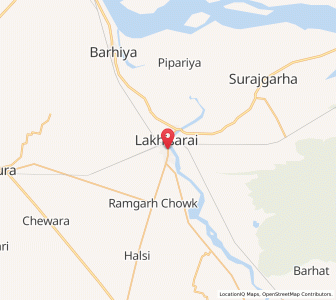 Map of Kiul, Bihar