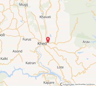 Map of Kiv, Maharashtra