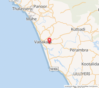 Map of Kizhal, Kerala